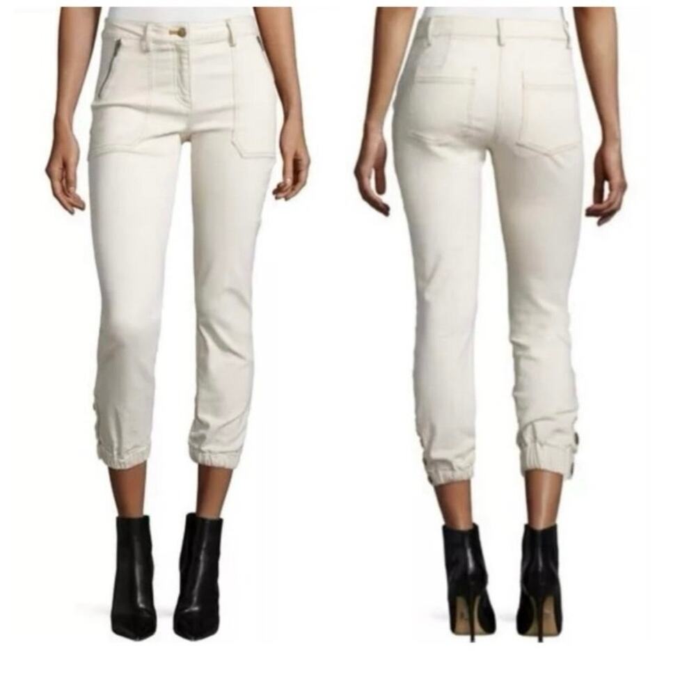 FRAME Trapunto Off White Moto Jogger  size 26